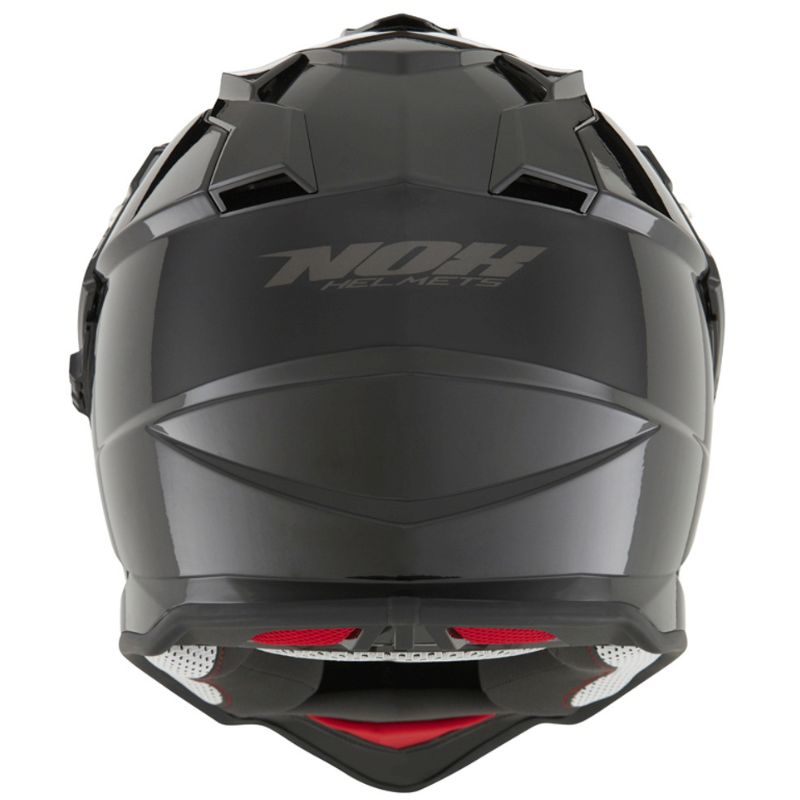 OFFROAD QUAD ATV CROS HELMET WITH VISOR NOX DUOSPORT SOLID BLACK GLOSS S Visor Features double glass enhanced scratch resistance integrated sun visor