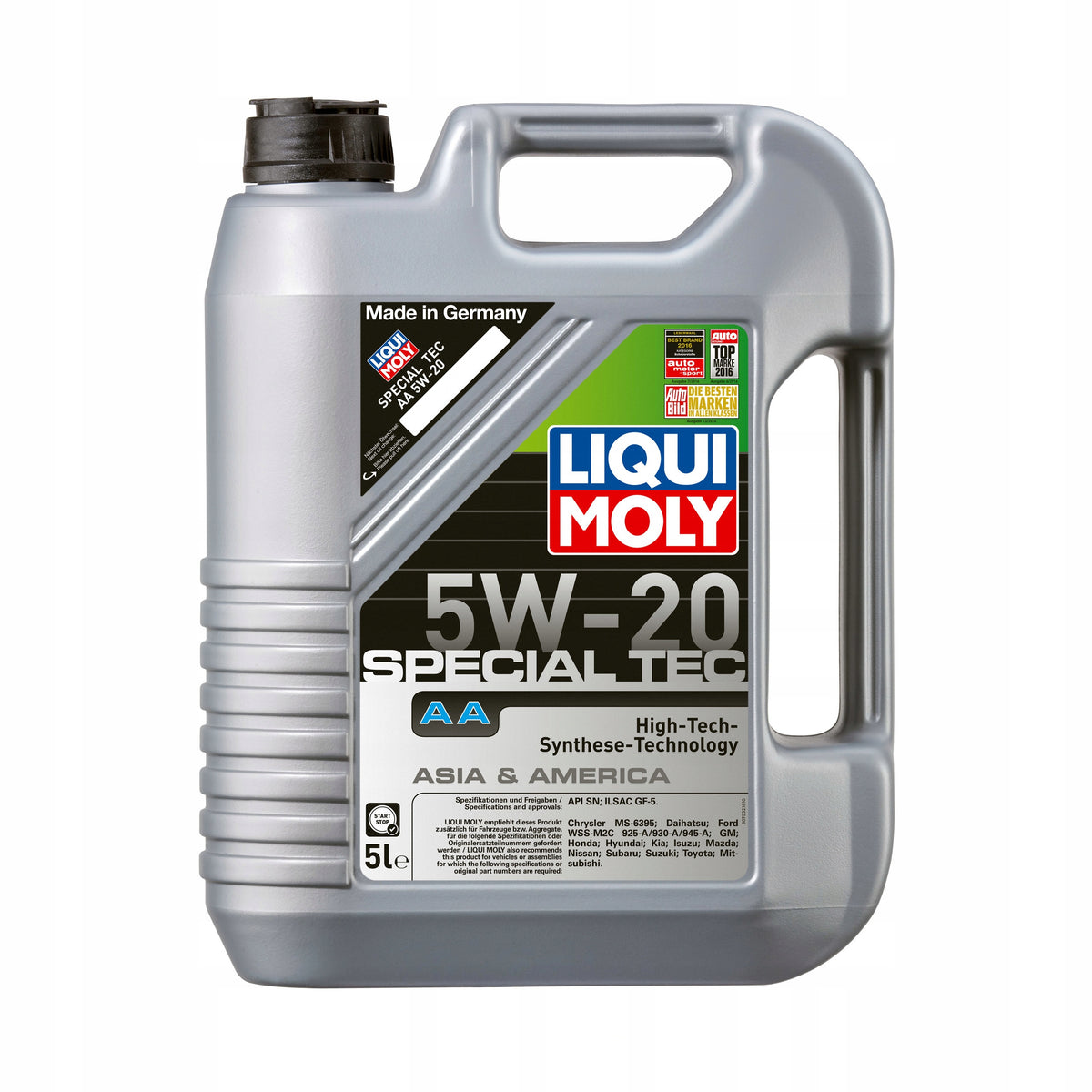 OIL 5W-20 SPECIAL TEC AA Packaging volume 5 l