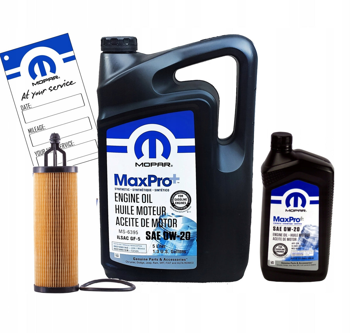 OIL AND FILTER MOPAR 0W20 5,95L FILTER MO-349 replacement