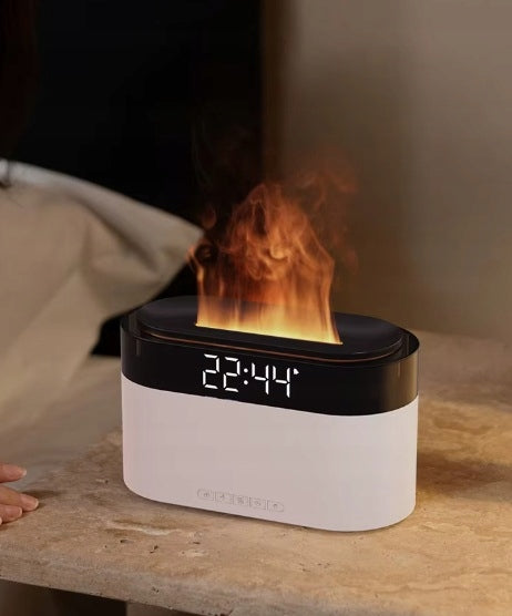 OIL AROMA DIFFUSER FLAME EFFECT LED ALARM CLOCK REMOTE CONTROL HUMIDIFIER Type ultrasonic humidifier