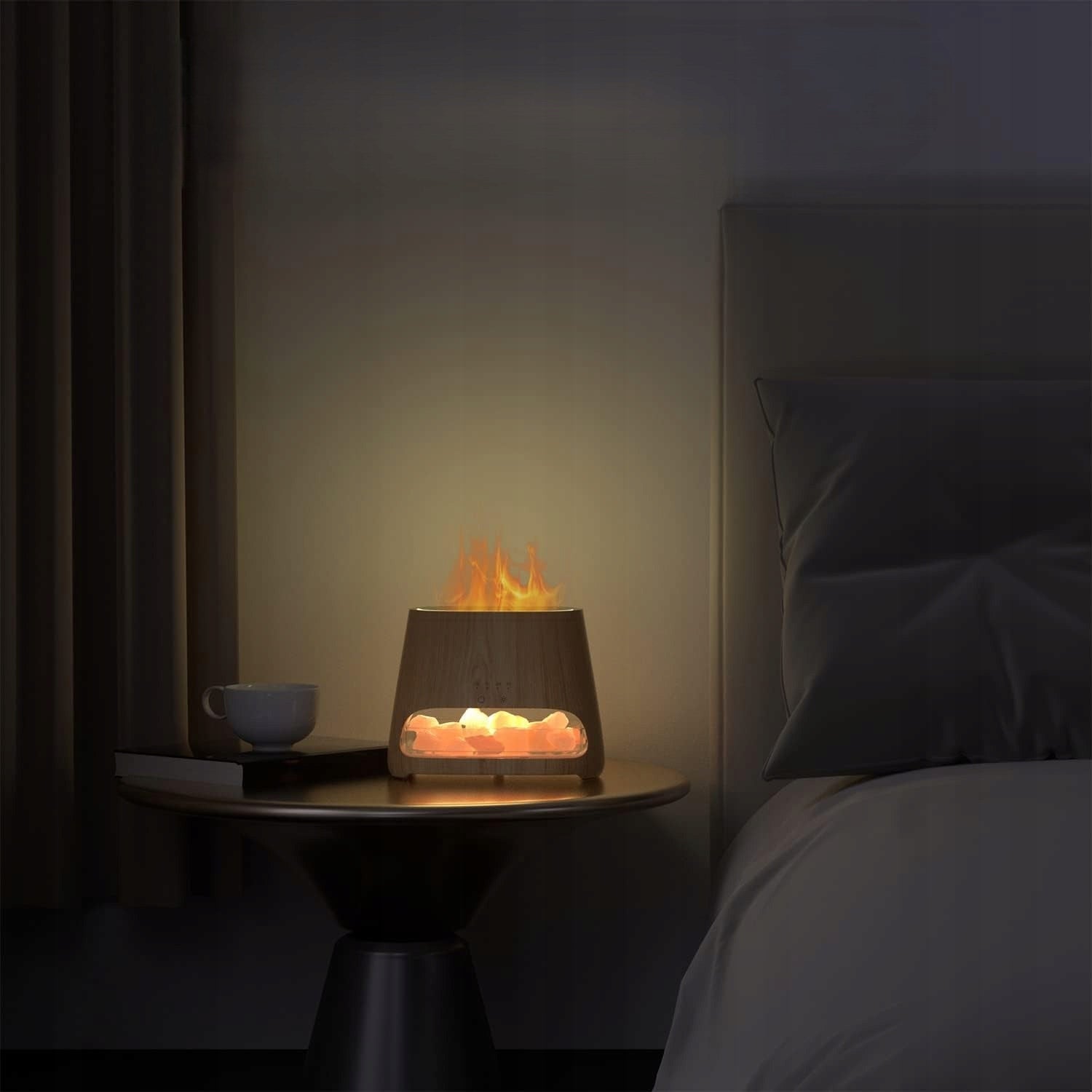 OIL DIFFUSER SALT LAMP HIMALAYAN FLAME EFFECT 2IN1 HUMIDIFIER Manufacturer code B0BGLTHBV6
