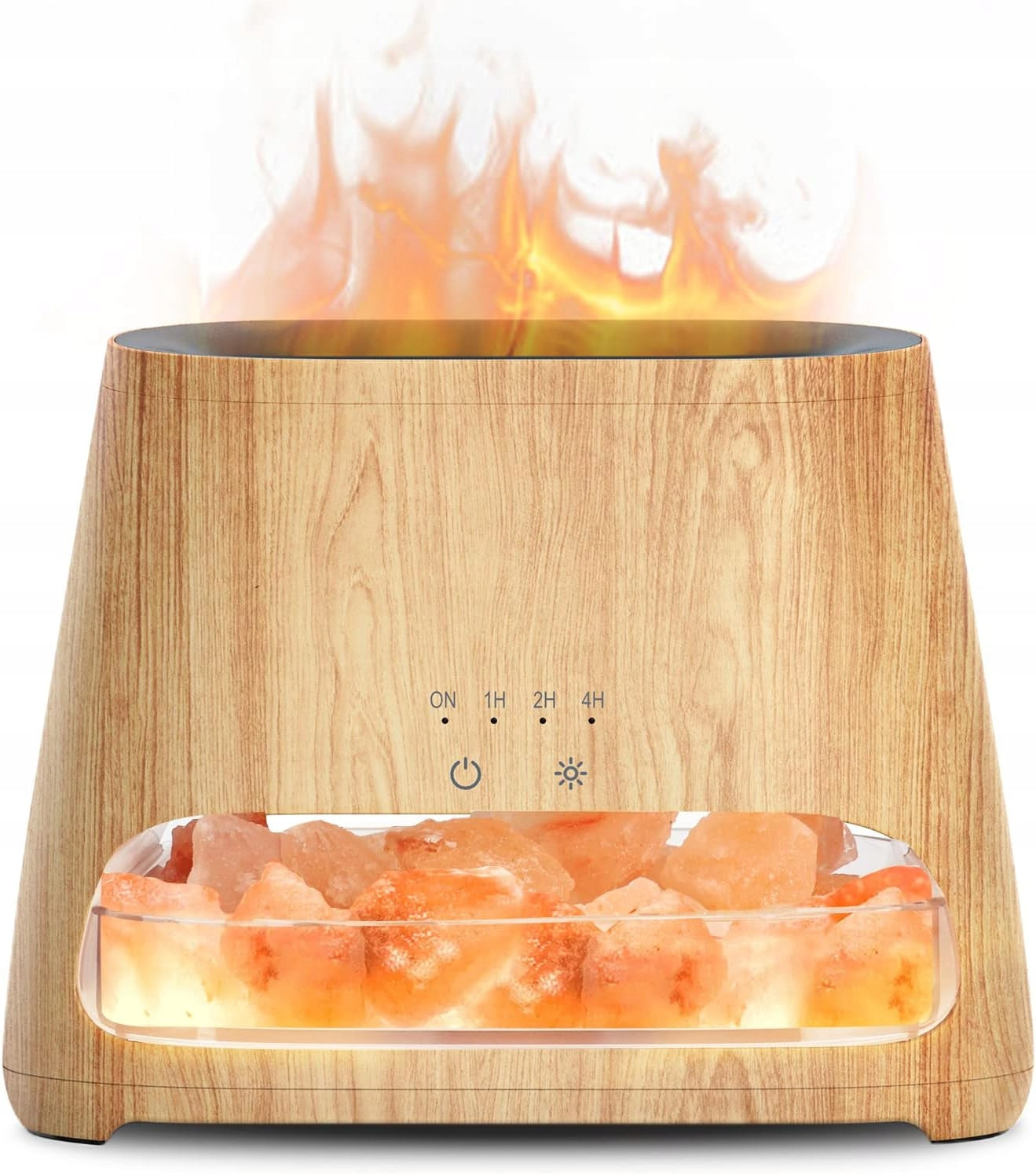 OIL DIFFUSER SALT LAMP HIMALAYAN FLAME EFFECT 2IN1 HUMIDIFIER