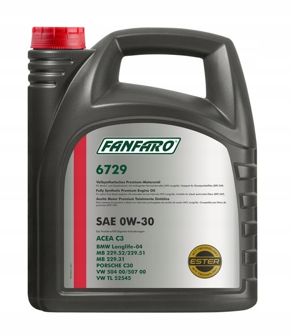 OIL FOR VAG 0W30 5L SN FANFARO