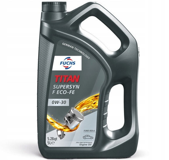 OIL FUCHS TITAN SUPERSYN F ECO-FE 0W30 FORD 5L GERMAN + PENDANT