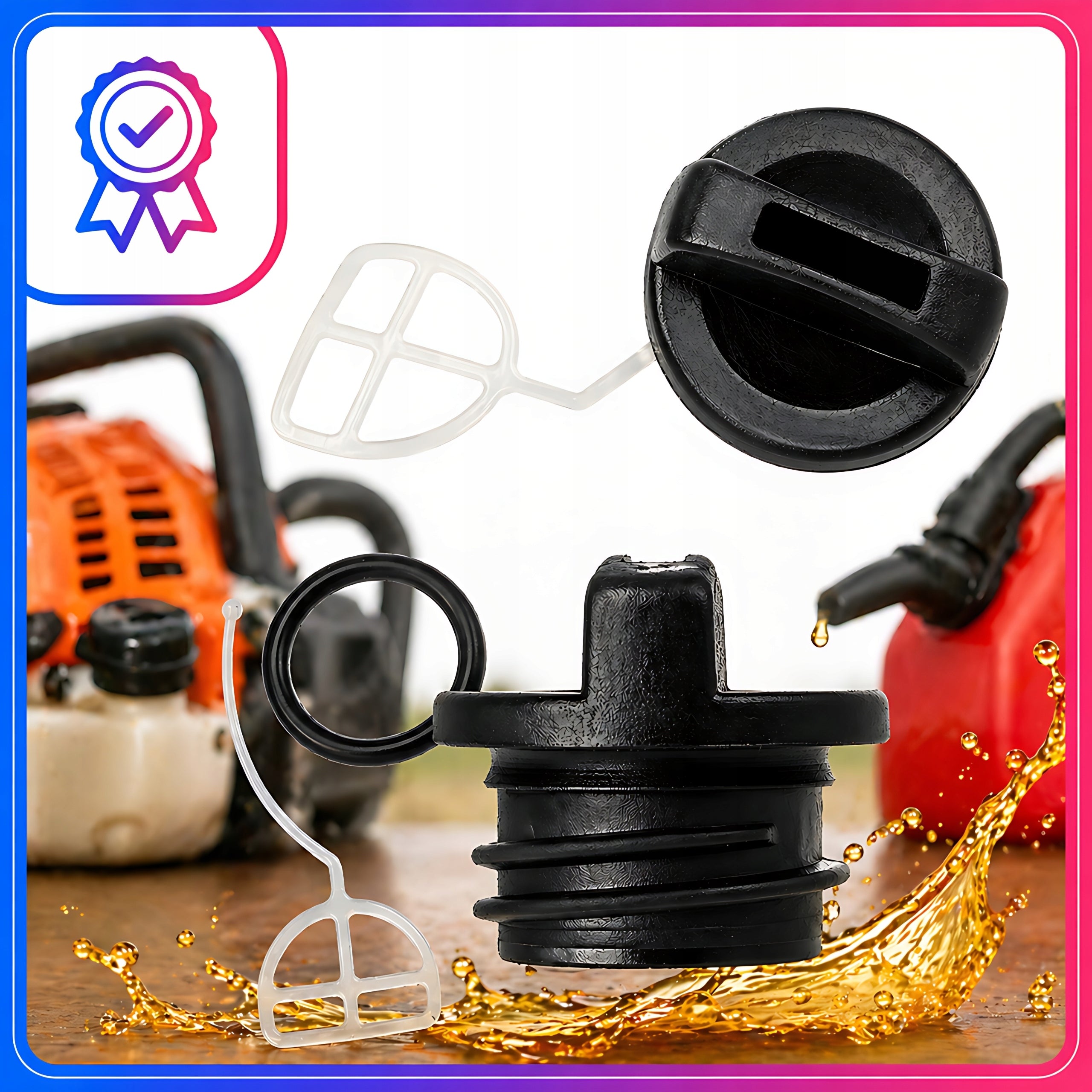 OIL + FUEL CAP FOR CHINESE CHAINSAW COMBUSTION SAW NAC CS4500 5200 Manufacturer code KOREK PALIWA + OLEJU ZESTAW 35mm 30,4mm