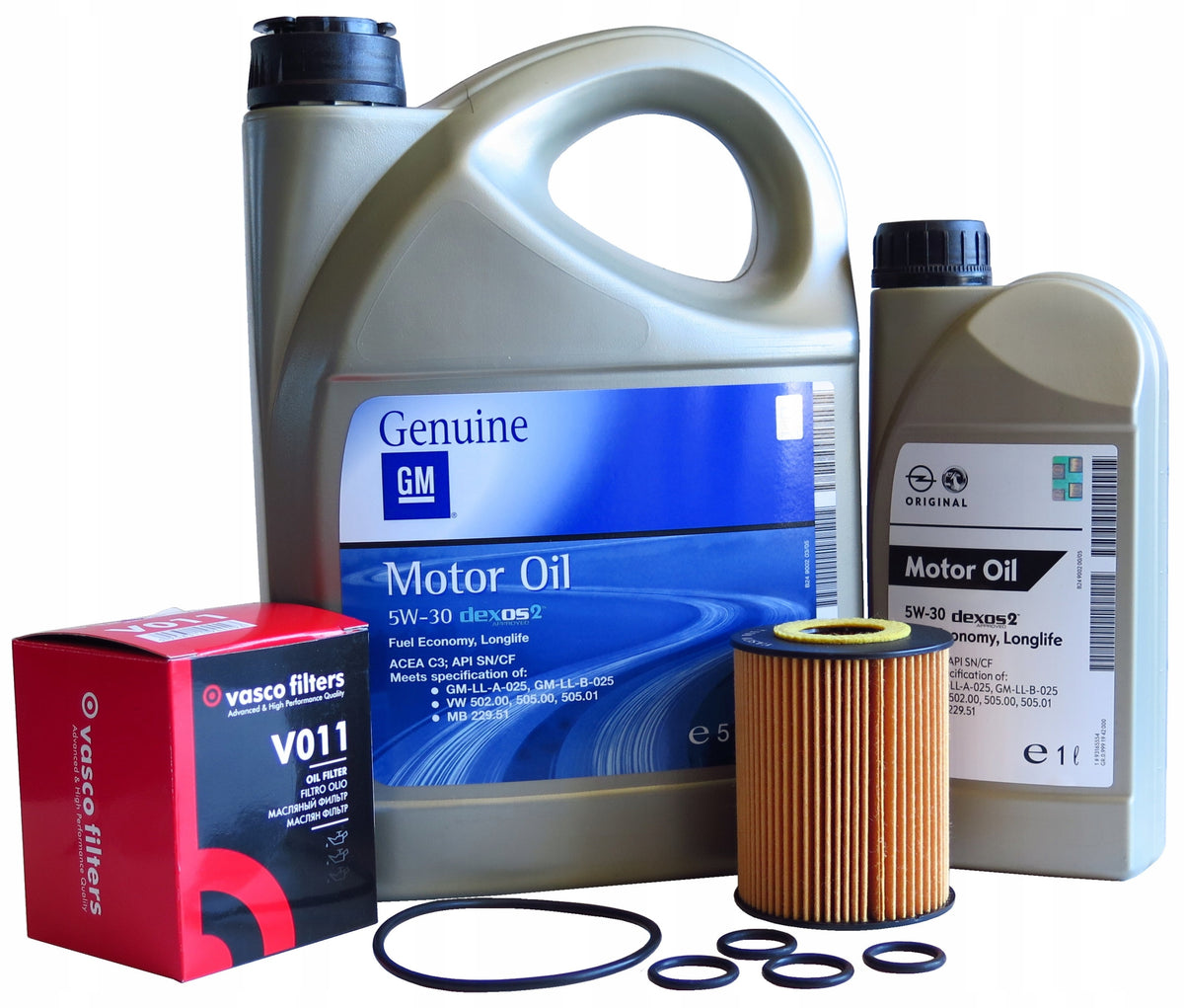 OIL GM 5W-30 6L + FILTER FOR OPEL MERIVA 1.7 CDTI