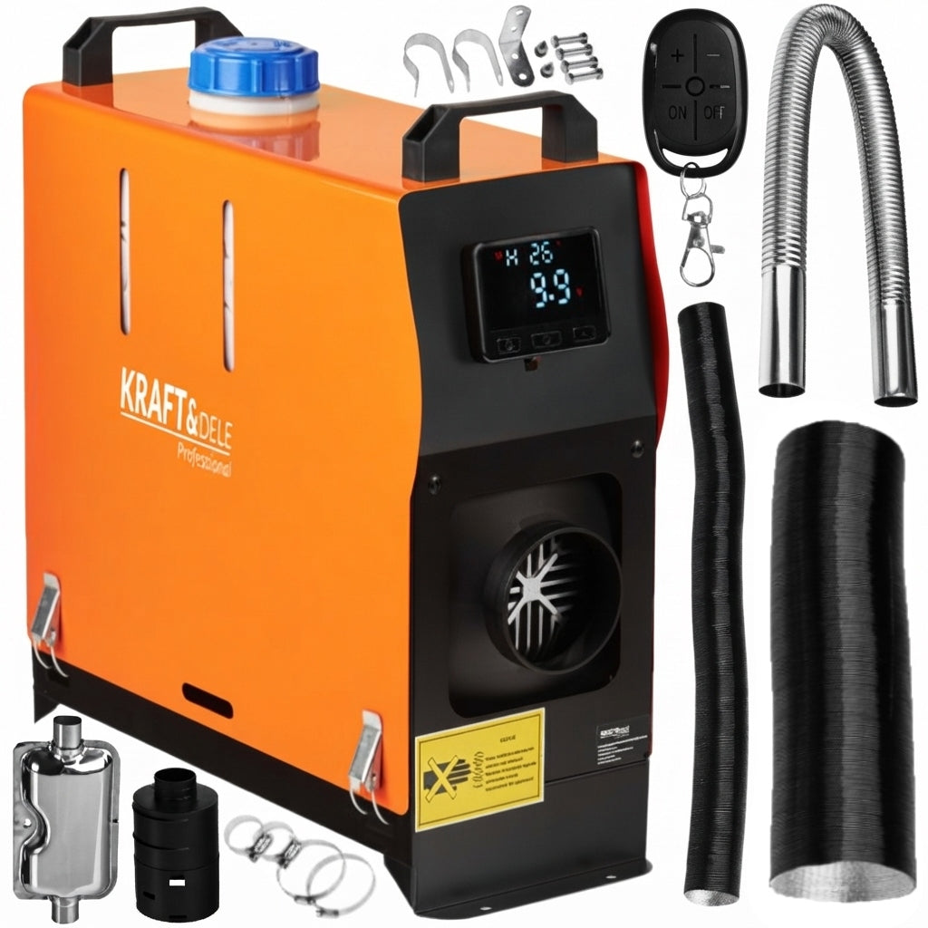 OIL HEATER 12V 9 kW LCD + REMOTE CONTROL PARKING HEATER