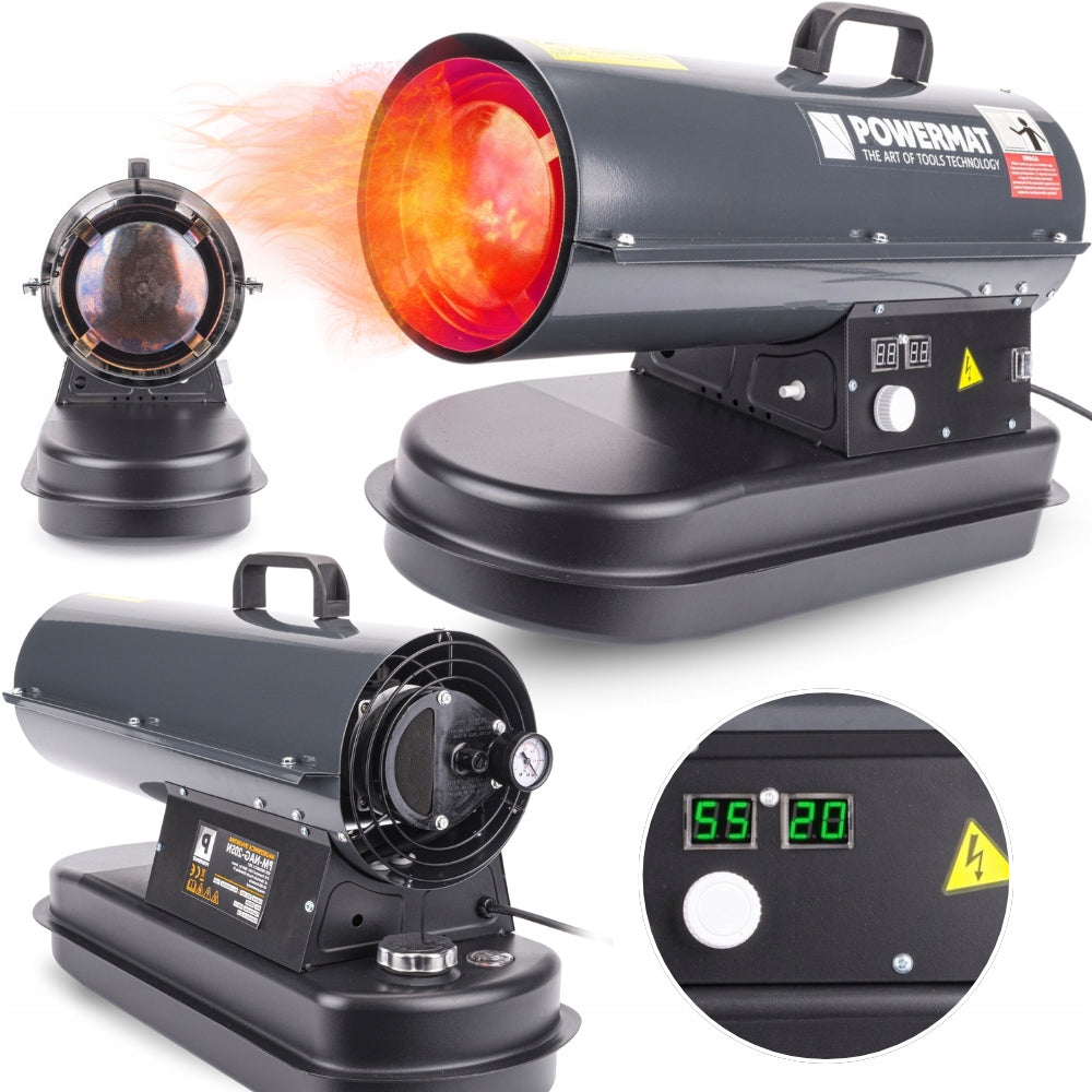 OIL HEATER 20KW DIESEL BLOWER +THERMOSTAT LCD HEATER APRON