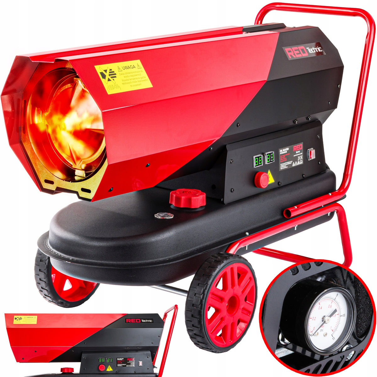 OIL HEATER 40 KW DIESEL BLOWER + THERMOSTAT LCD HEATER FURNACE