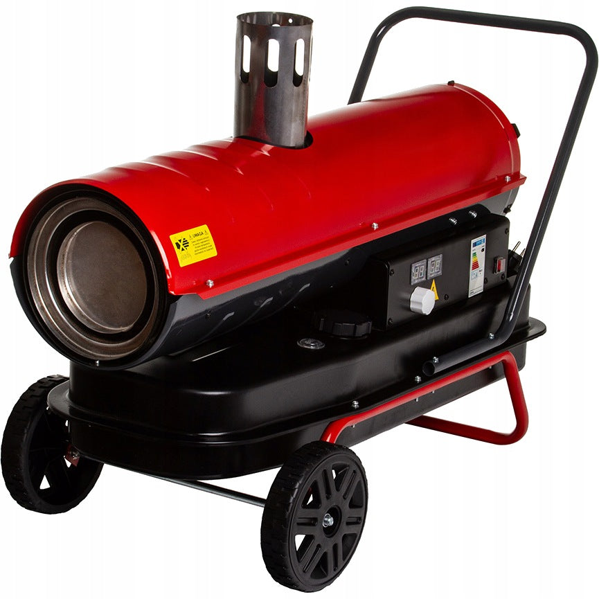 OIL HEATER WITH FLUE GAS DRAINAGE CHIMNEY THERMOSTAT FURNACE 30KW LCD Manufacturer code L11991