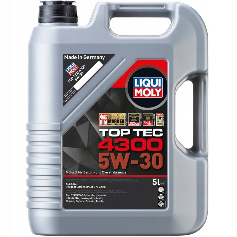 OIL LIQUI MOLY TOP TEC 4300 5W30 5L - ORIGINAL GERMAN