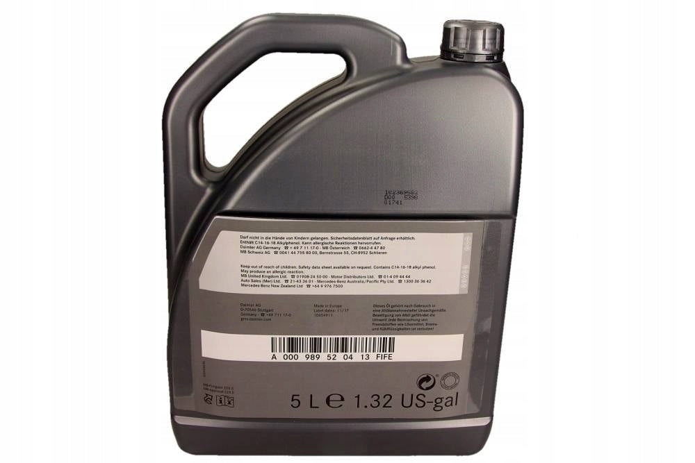 OIL MERCEDES 5W-40 MB229.5 5L