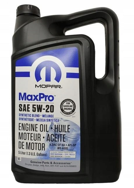 OIL MOPAR 5W20 MAXPRO GF-6A MS-6395 5L