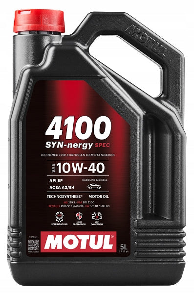 OIL MOTUL 10W/40 4100 SYN-NERGY SPEC 5
