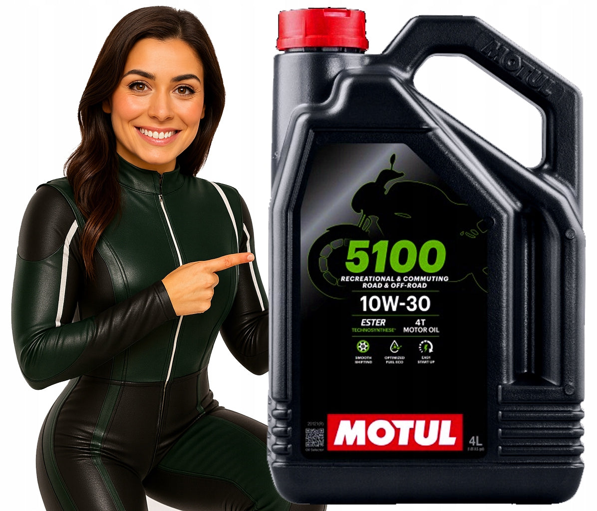 OIL MOTUL 10W30 4L 5100 4T ESTER TECHNOLOGY / MOTORCYCLES