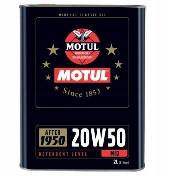 OIL MOTUL 20W50 2L CLASSIC OIL / 1950' Packaging volume 2 l