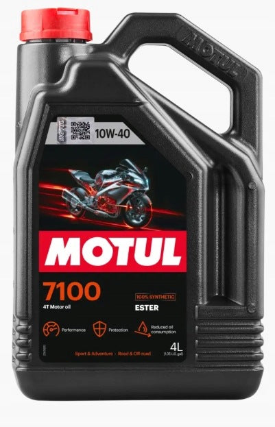 OIL MOTUL 7100 10W40 4T ESTER MA2 4L - NEW PACKAGING CODE QR