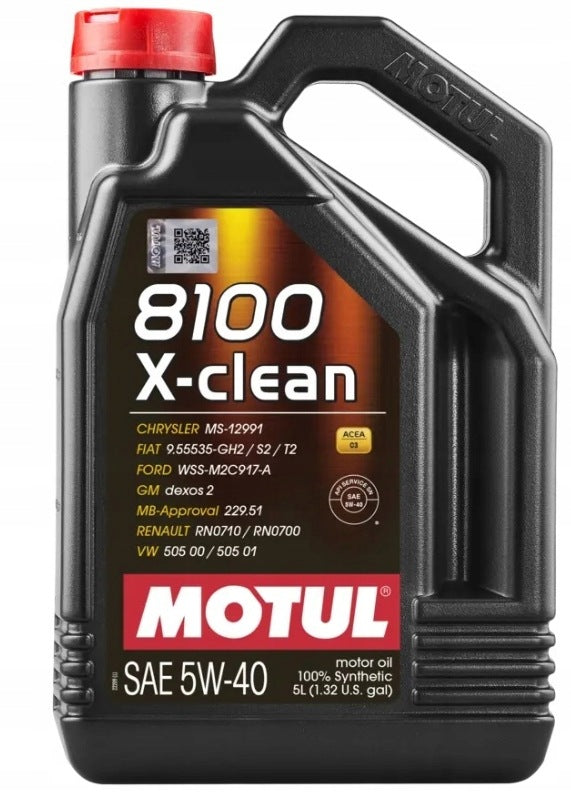 OIL MOTUL 8100 5W40 X-CLEAN C3 5L