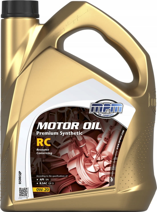 OIL MPM 0W20 PREMIUM SYNTHETIC RC 5L API SN ILSAC GF-5