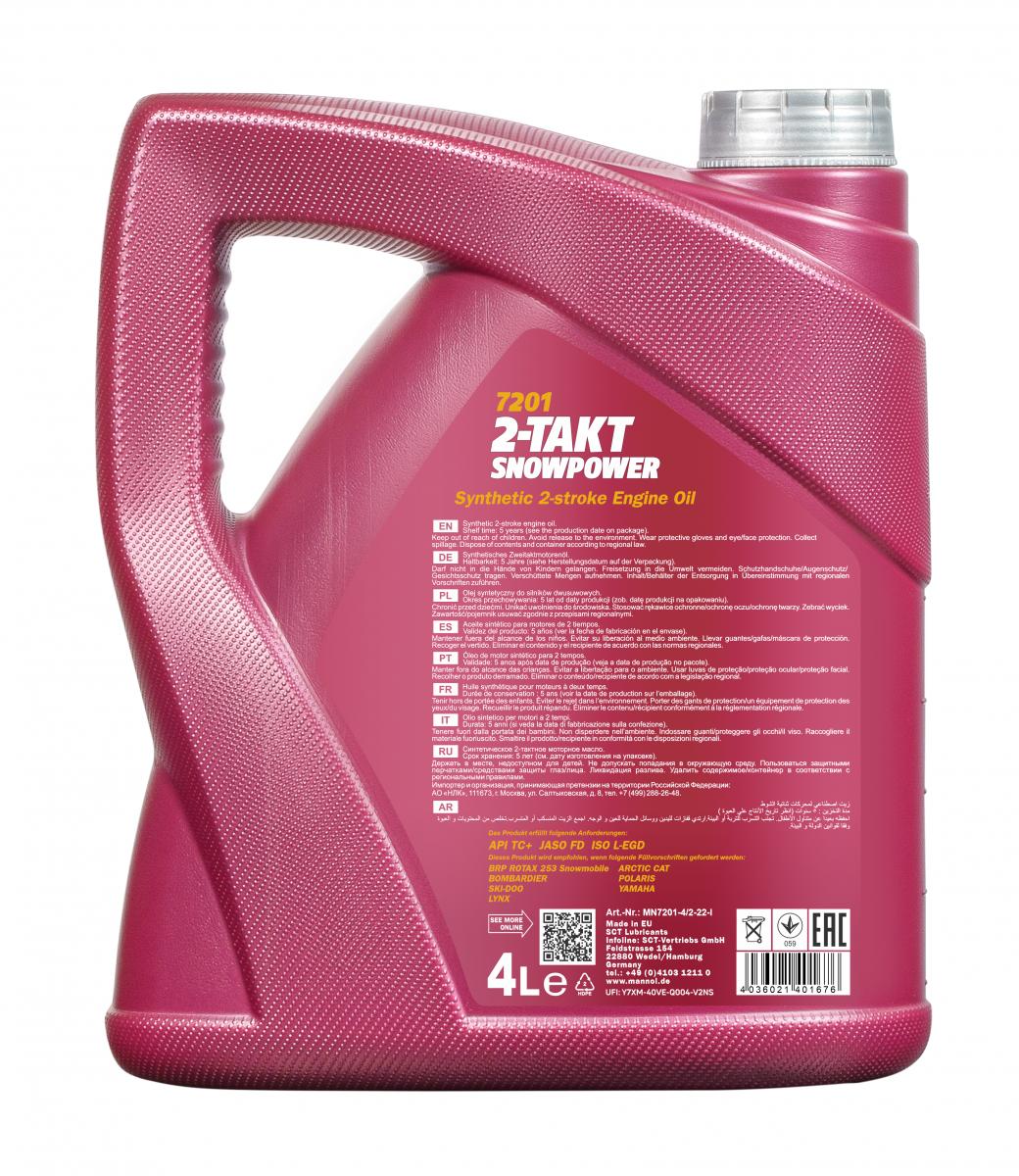 OIL SIL.SNOWPOWER 2T 4L MOTORCYCLE OILS Packaging volume 4 l