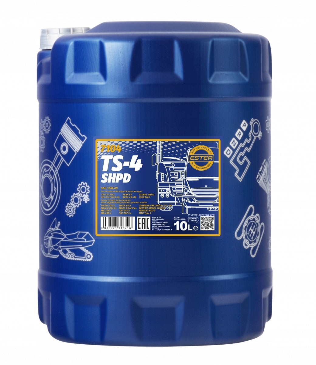 OIL TRUCK BUSES TS-4 SHPD 15W40 10L(PF)