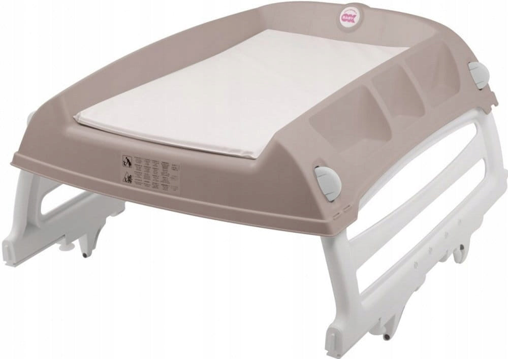 OK Baby Changing Table Rigid Folding Multifunctional Flat for Cot Bathtub