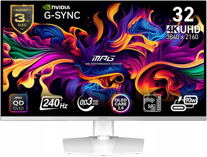 OLED herní monitor MSI MPG 321URXW QD-OLED 31,5" 4K 240Hz