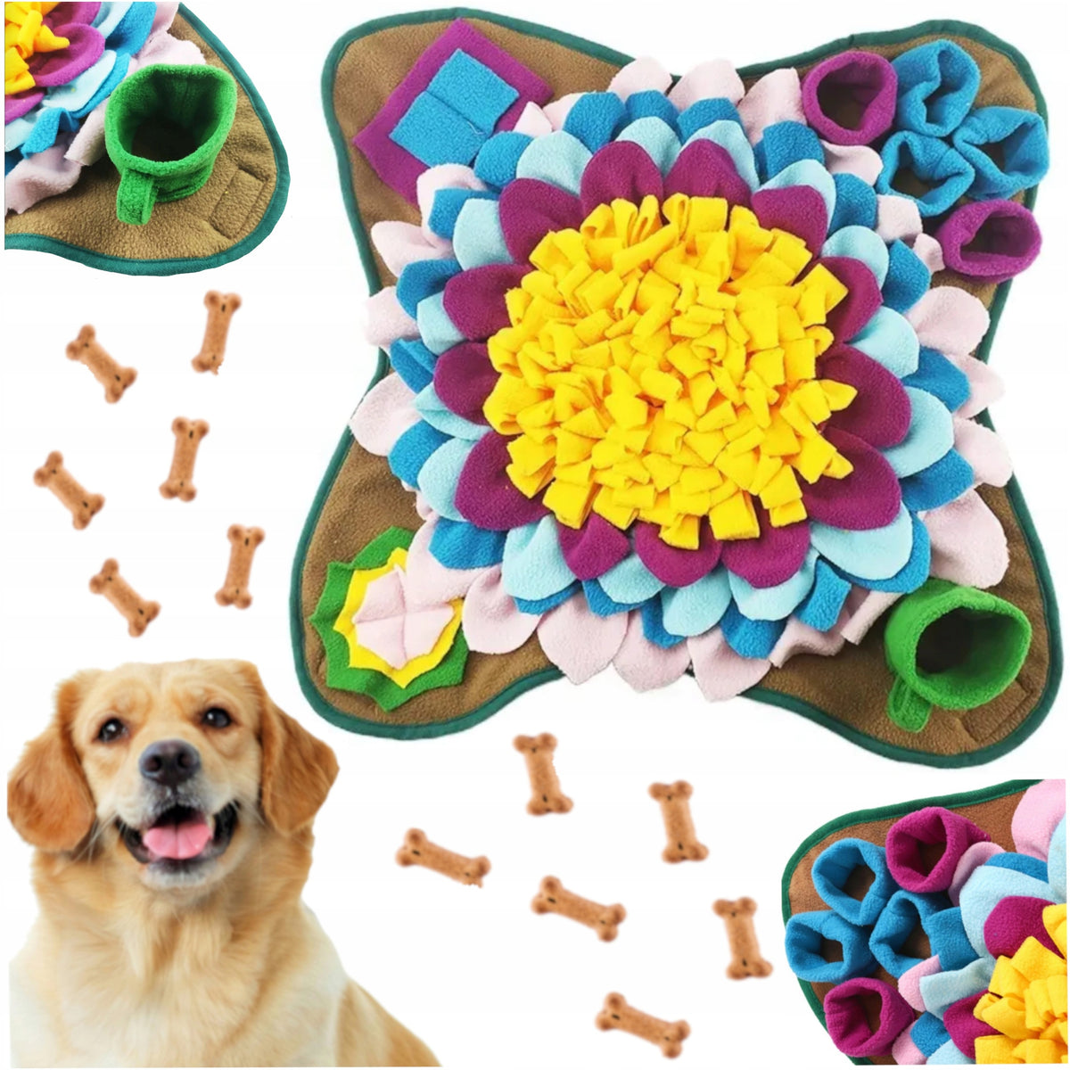 OLFACTORY MAT FOR DOG TREATS INTERACTIVE EDUCATIONAL LARGE XXL