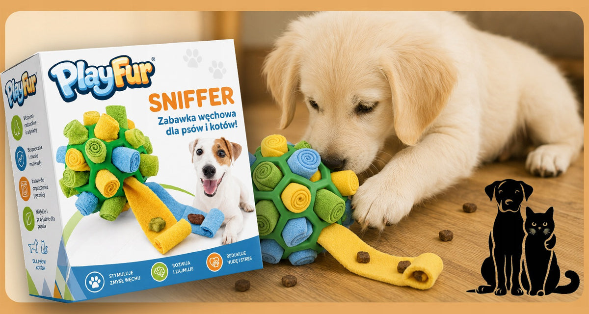 OLFACTORY TOY FOR CAT DOG BALL EDUCATIONAL BALL FOR SLOW FOOD TREATS Packaging status original