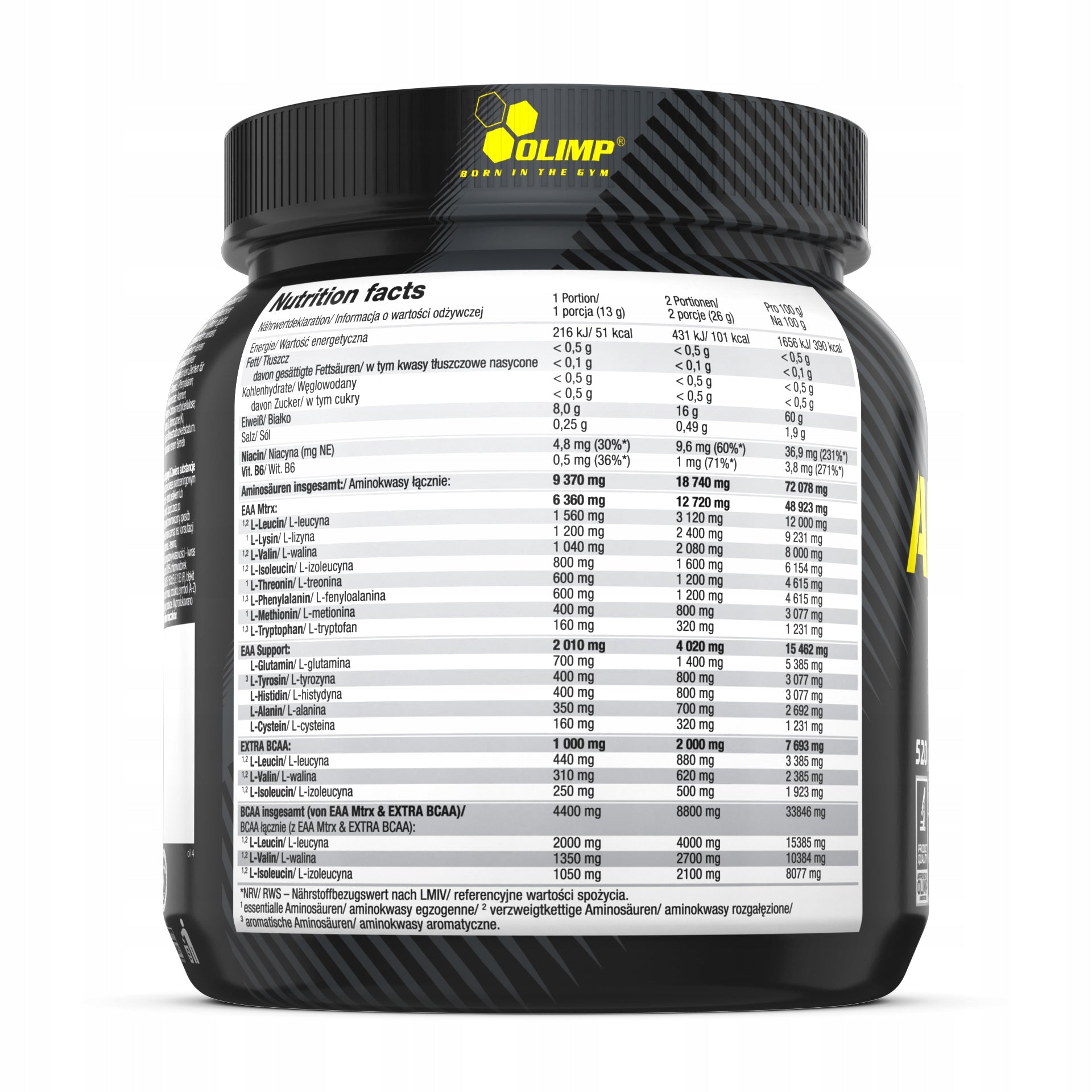 OLIMP AMINO EAA XPLODE 520G BLEND OF AMINO ACIDS EAA, BCAA AND GLUTAMINE Brand Olimp