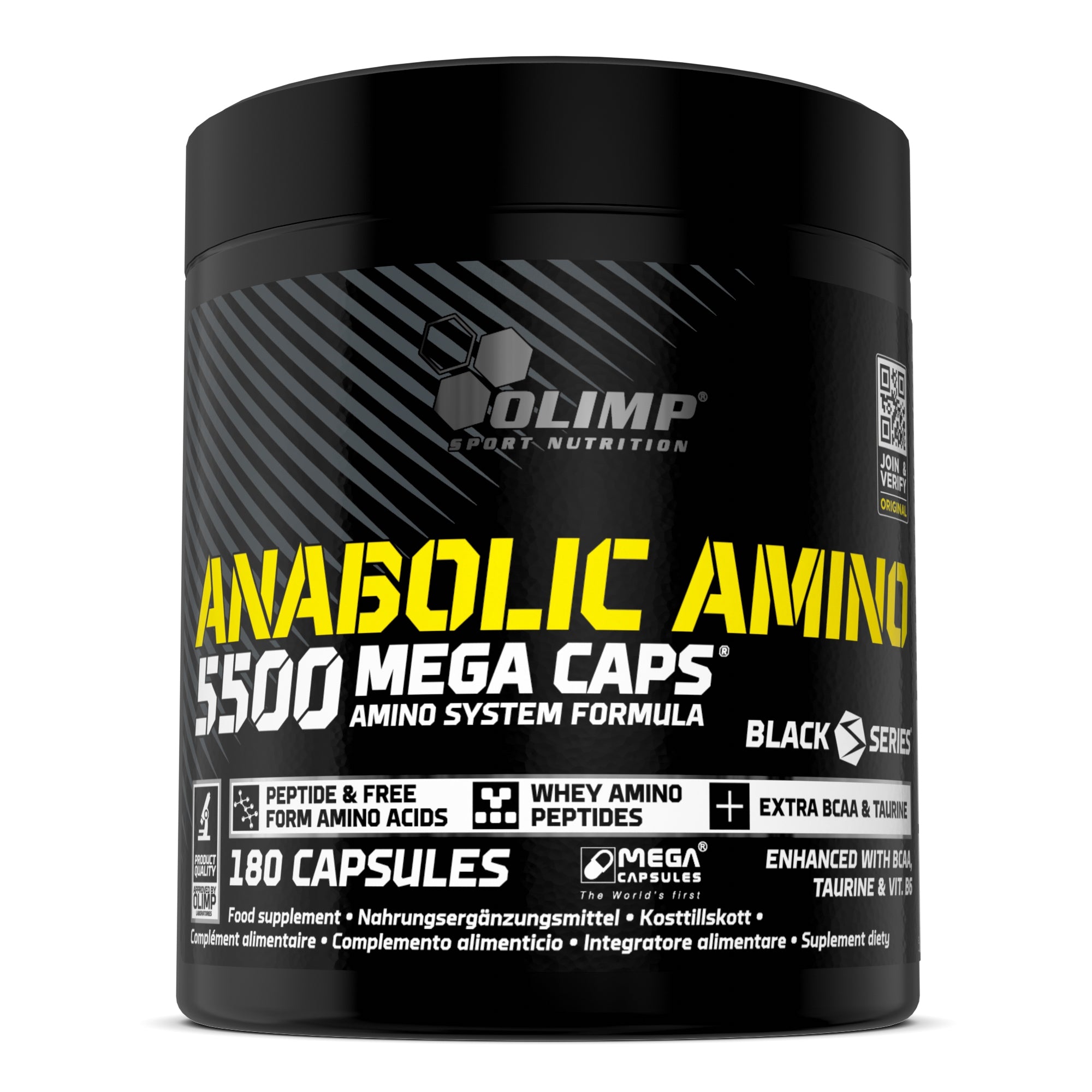 OLIMP ANABOLIC AMINO 5500 180caps BCAA AMINO ACIDS PROTEIN EAA
