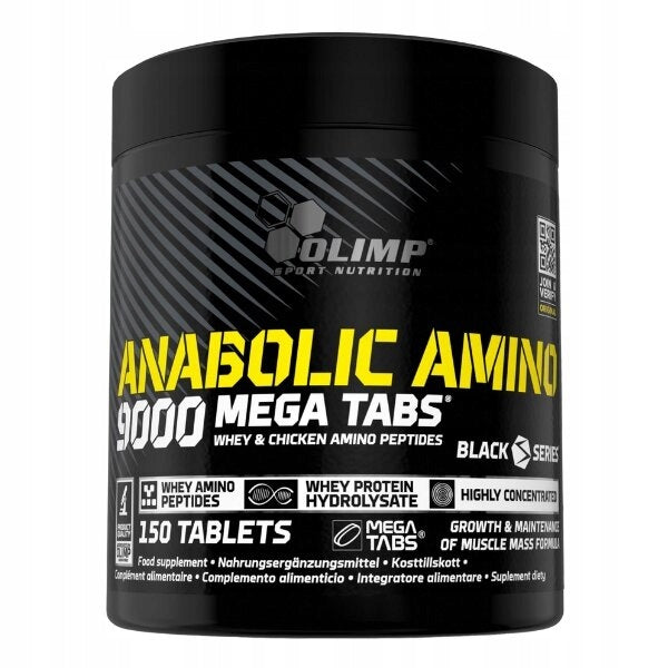 OLIMP ANABOLIC AMINO 9000 AMINO ACIDS STRENGTH ENERGY 150 tabl Packaging status original