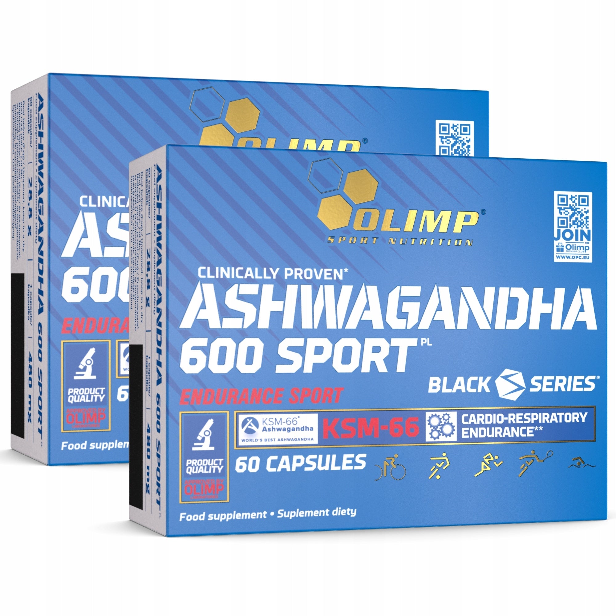OLIMP ASHWAGANDHA 600 SPORT 2x60cap GINSENG INDIAN STRESS NERVE MEMORY