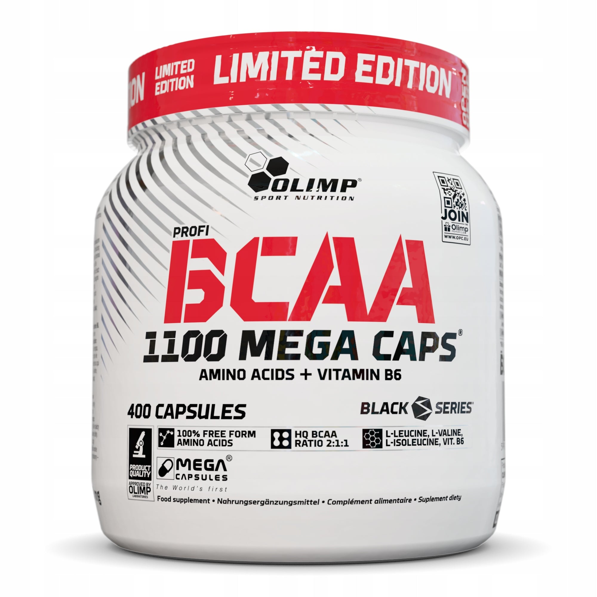 OLIMP BCAA 1100 MEGA CAPS 400caps AMINO ACIDS EAA LEUCINE