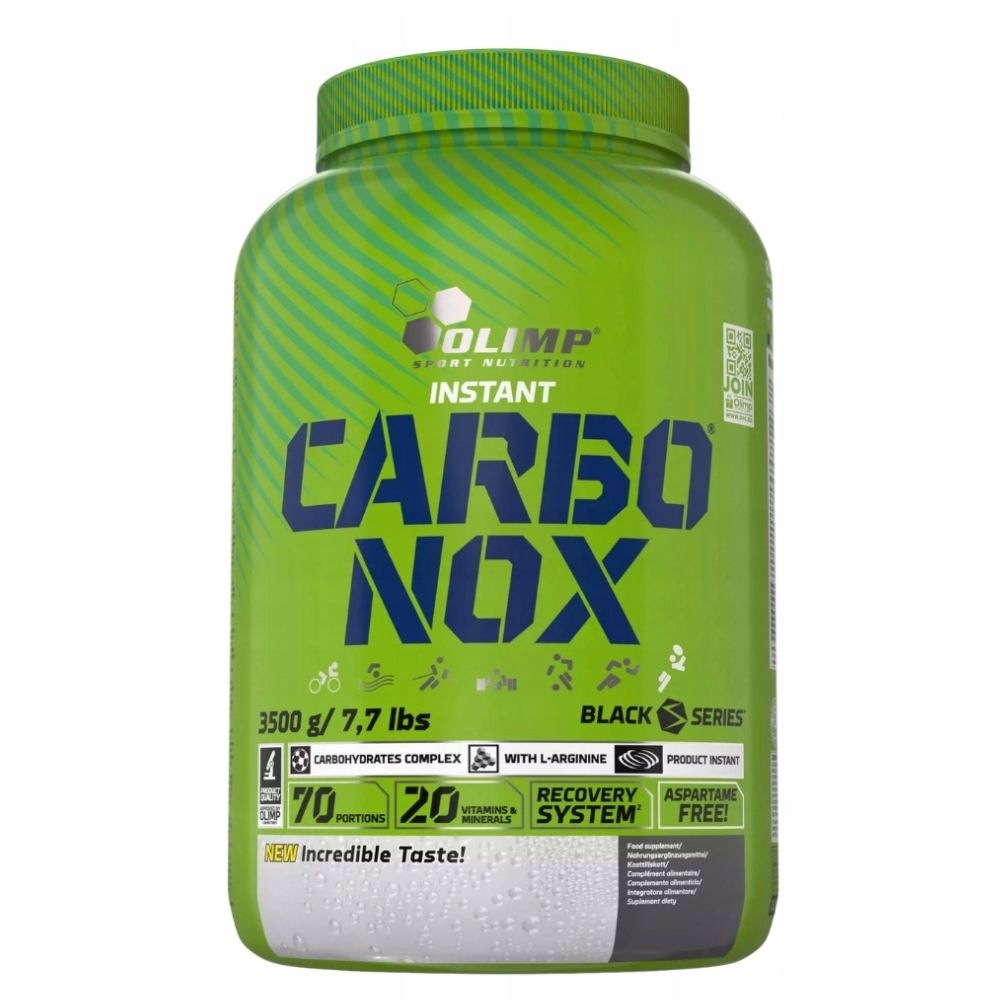 OLIMP CARBONOX 3500g CARBO NOX CARBOHYDRATES ENERGY L-ARGININE MINERALS Expiration date at least six months from the date of purchase