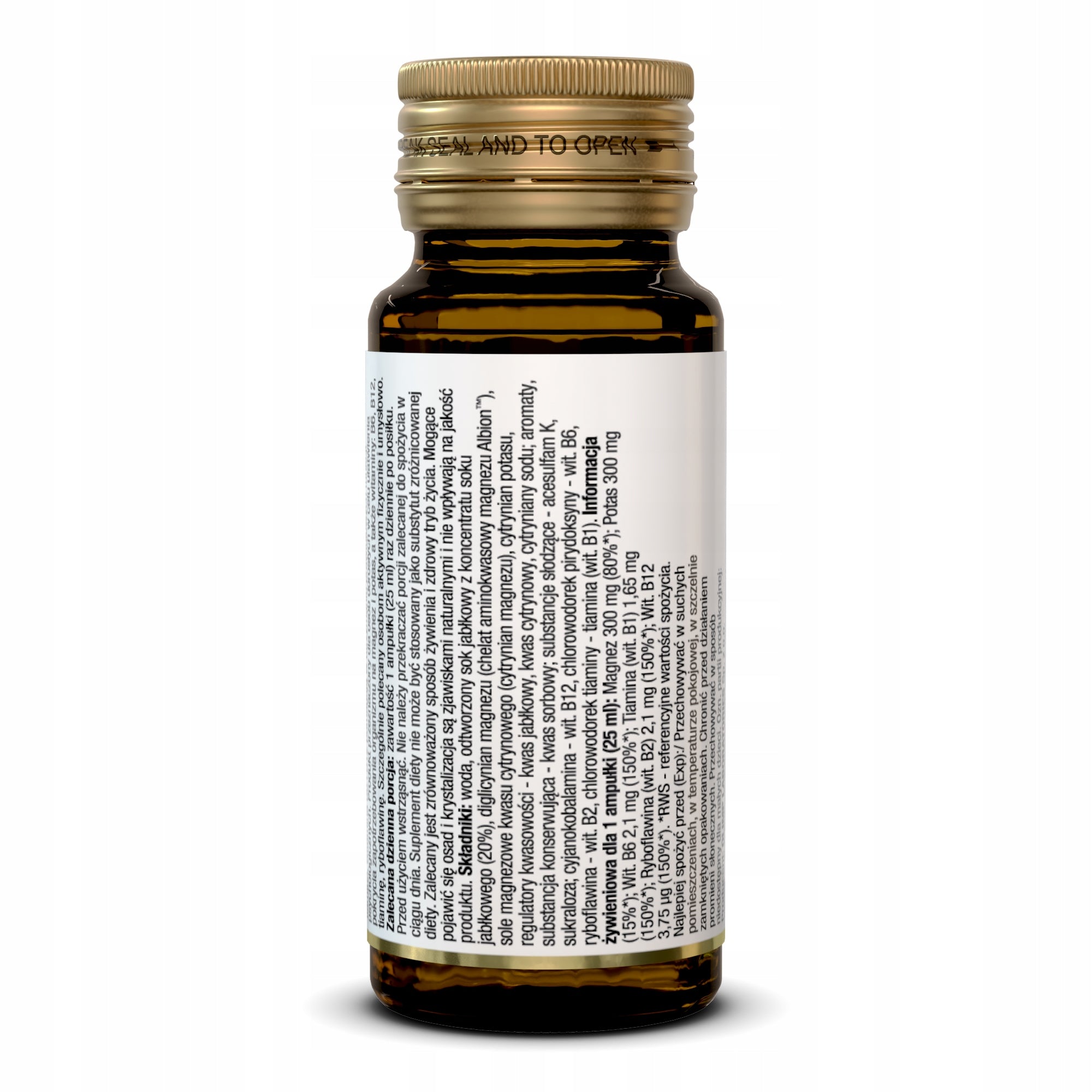 OLIMP CHELA-MAG B6 SHOT CONTRACTION 25ml MAGNESIUM BISGLYATE POTASSIUM VITAMIN Packaging status original