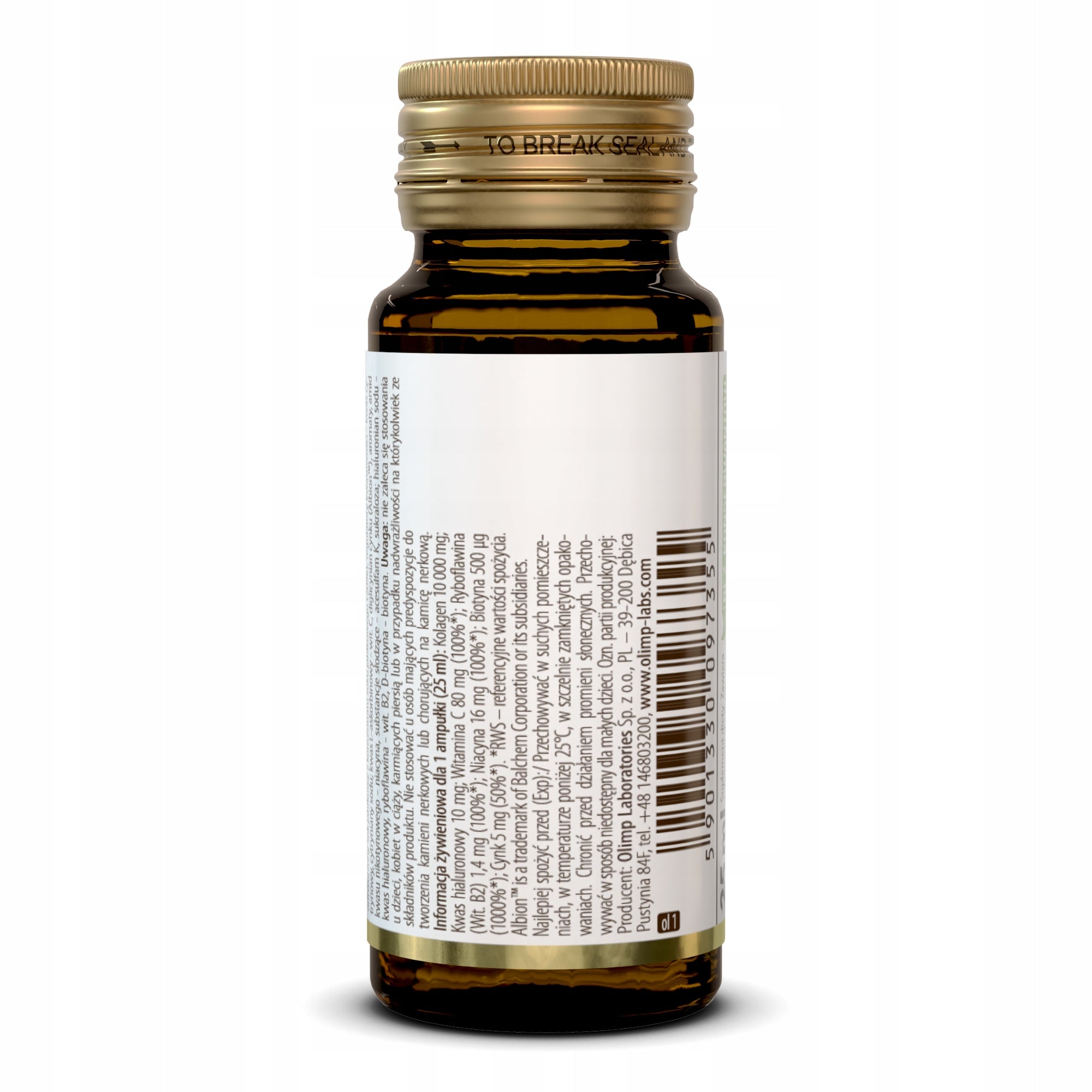 OLIMP COLLAGEN SHOT 25ml COLLAGEN 10g MARINE HEALTHY JOINTS SKIN BIOTIN Packaging status original
