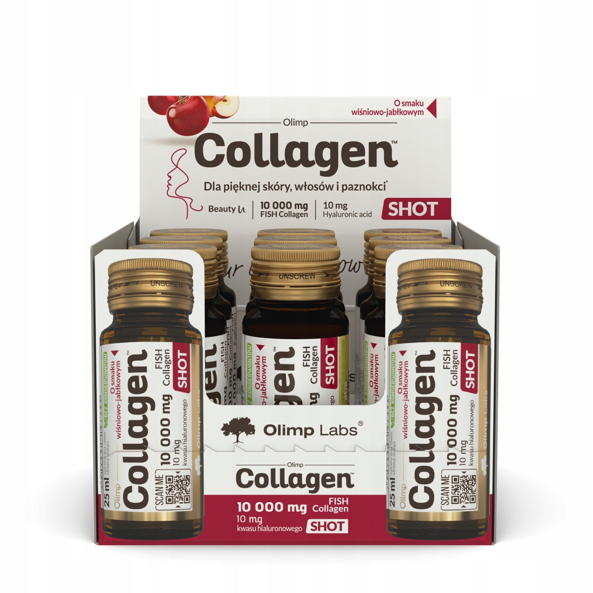 OLIMP COLLAGEN SHOT 9X25ml COLLAGEN 10g MARINE HEALTHY JOINTS SKIN BIOTIN Brand Olimp Laboratories