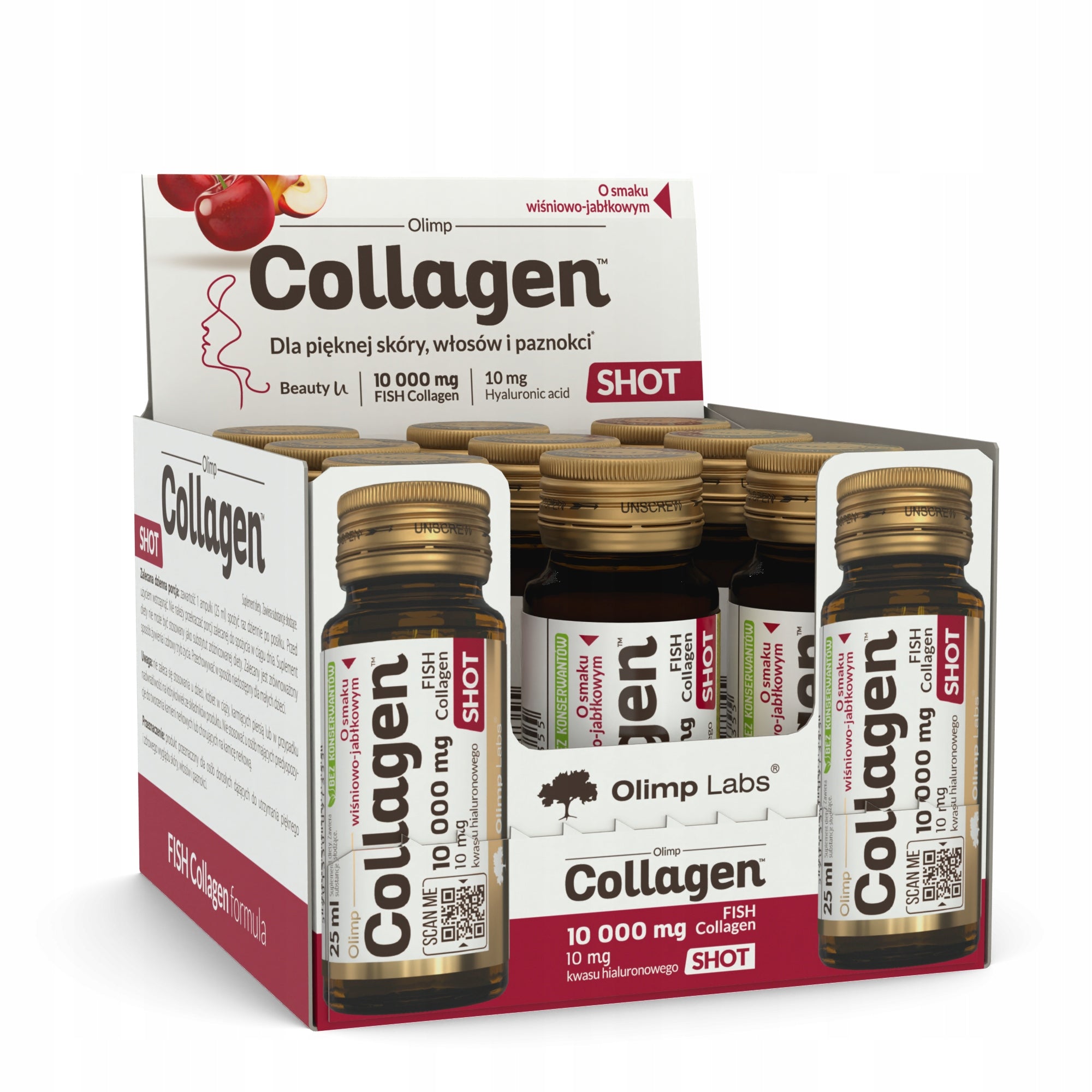 OLIMP COLLAGEN SHOT 9X25ml COLLAGEN 10g MARINE HEALTHY JOINTS SKIN BIOTIN