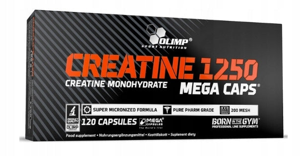 OLIMP CREATINE 1250 120CAPS MONOHYDRATE CREATINE STRENGTH Packaging status original