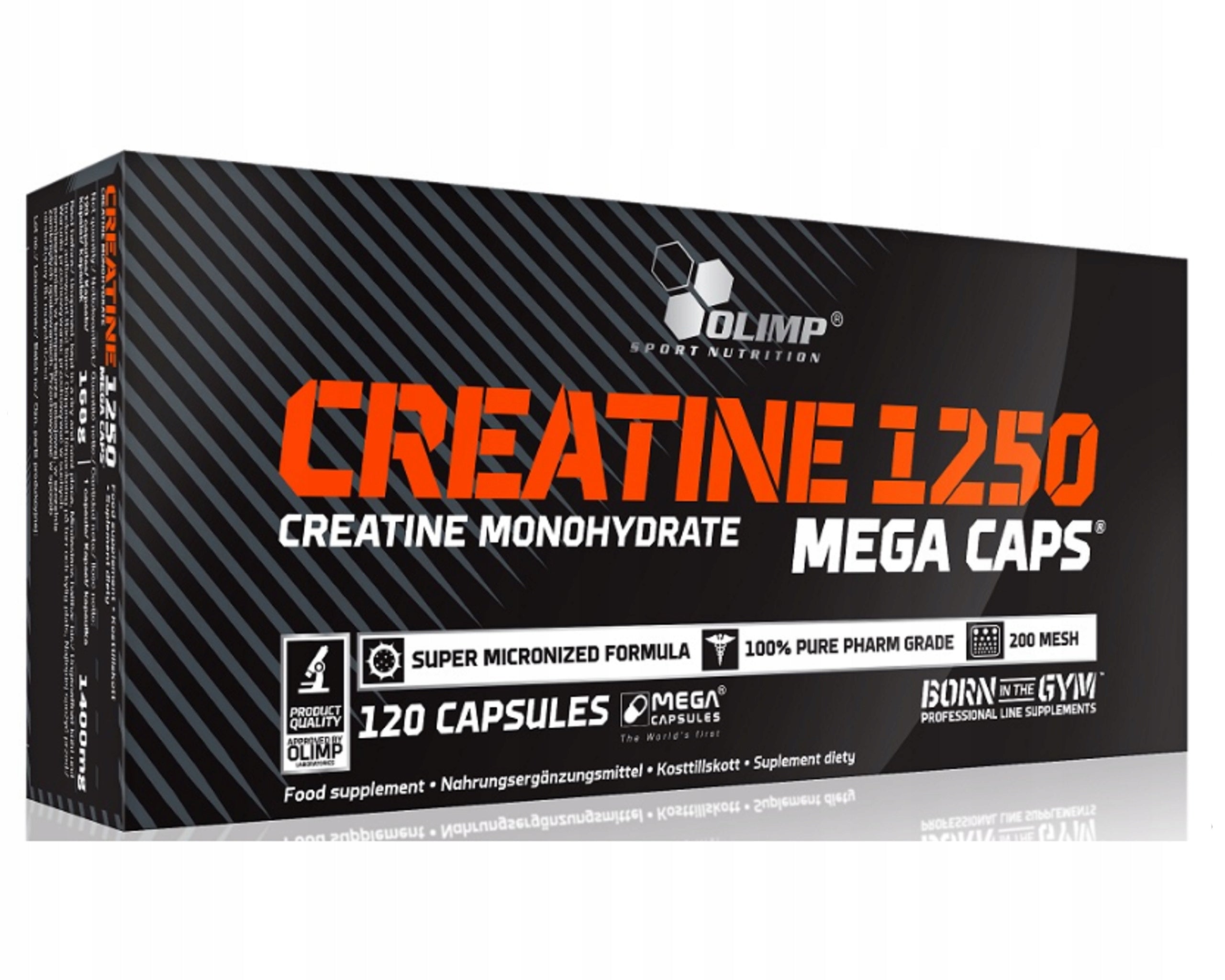 OLIMP CREATINE 1250 mg 120 k. MONOHYDRATE CREATINE STRENGTH MUSCLE ENERGY MASS