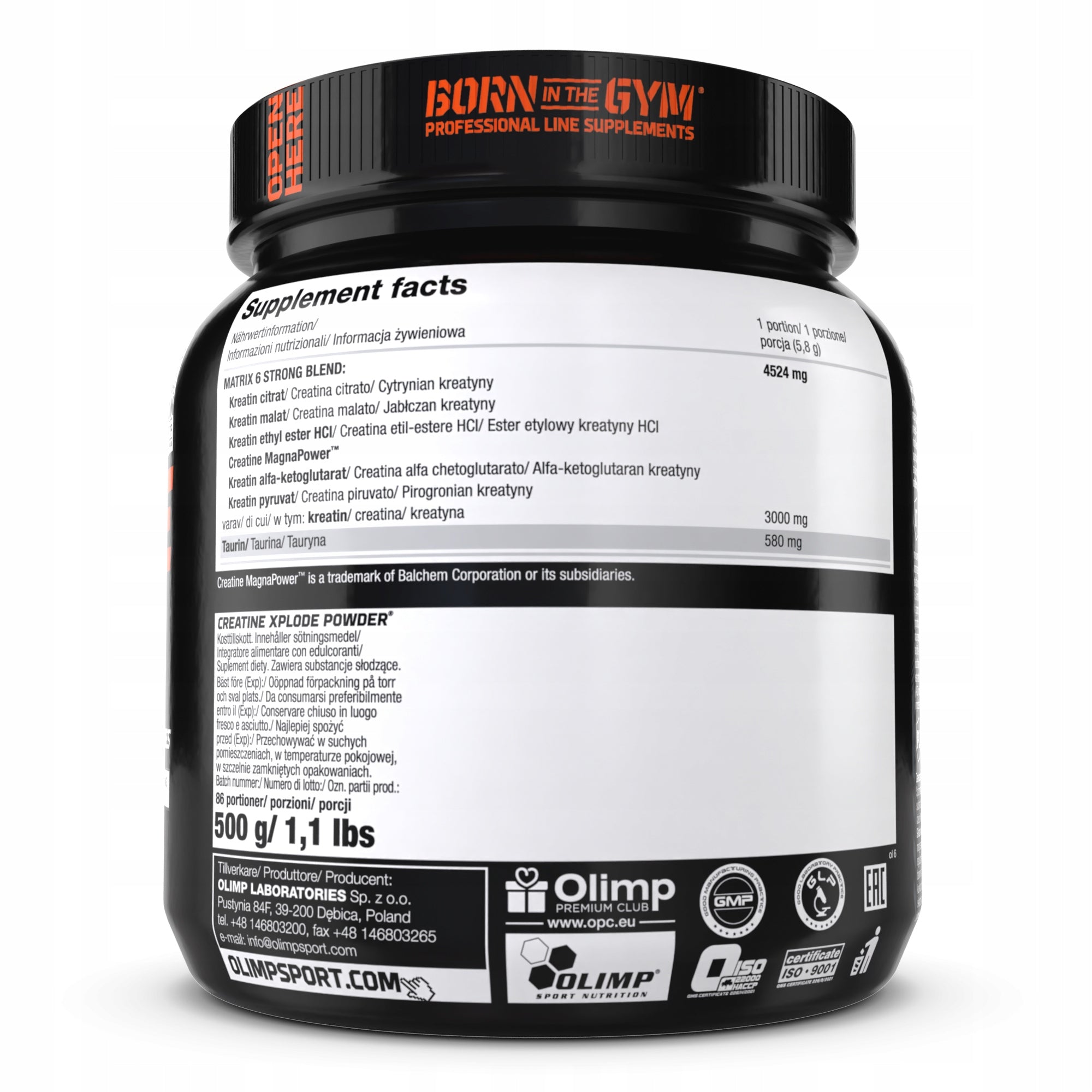 OLIMP CREATINE XPLODE 500G GRAPEFRUIT STAK CREATINE STRENGTH POWER Medical device no
