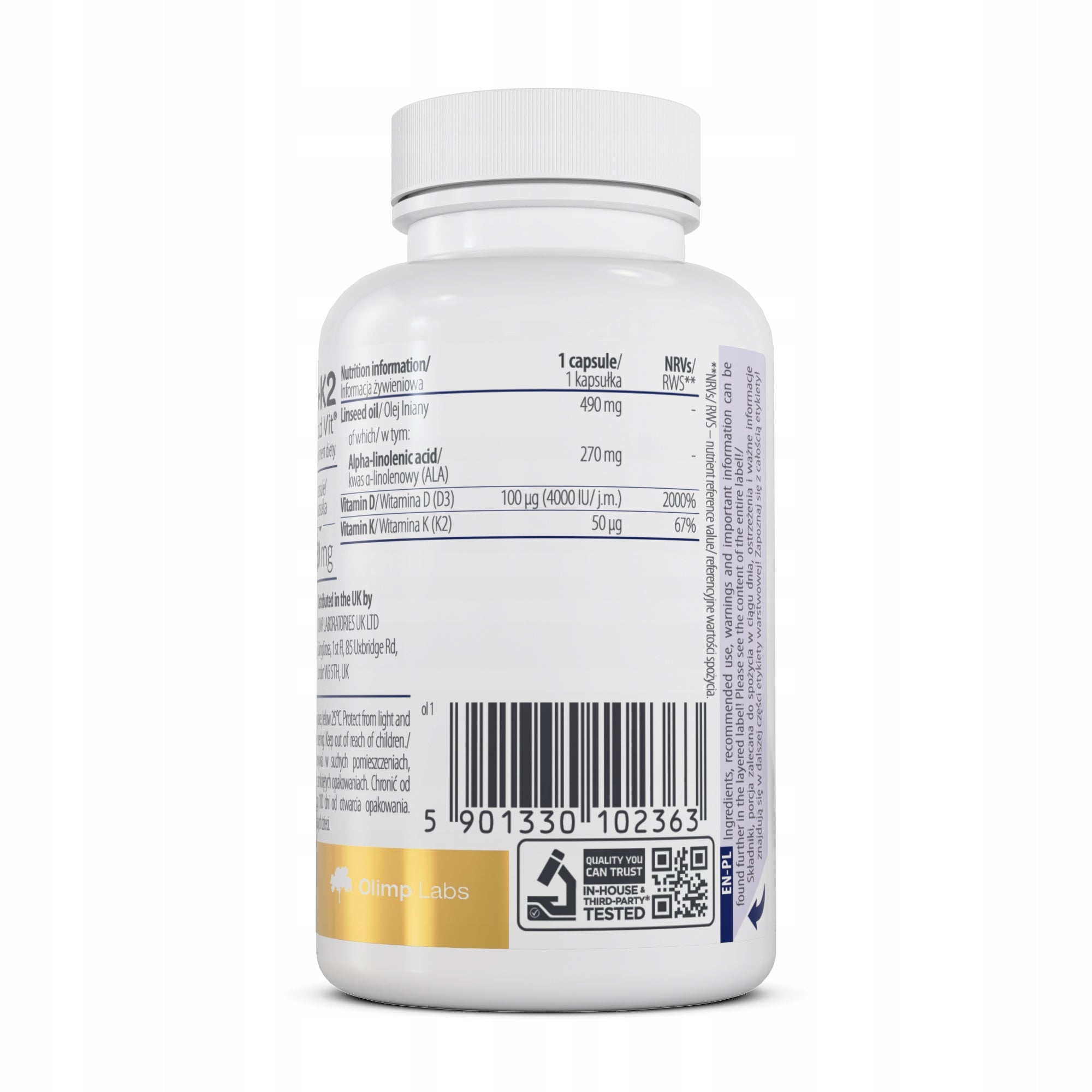 OLIMP D3+K2 4000 GOLD VIT 100 kaps VITAMIN D3 K2 IMMUNITY BONE HEALTH Expiration date at least 1 year from the date of purchase