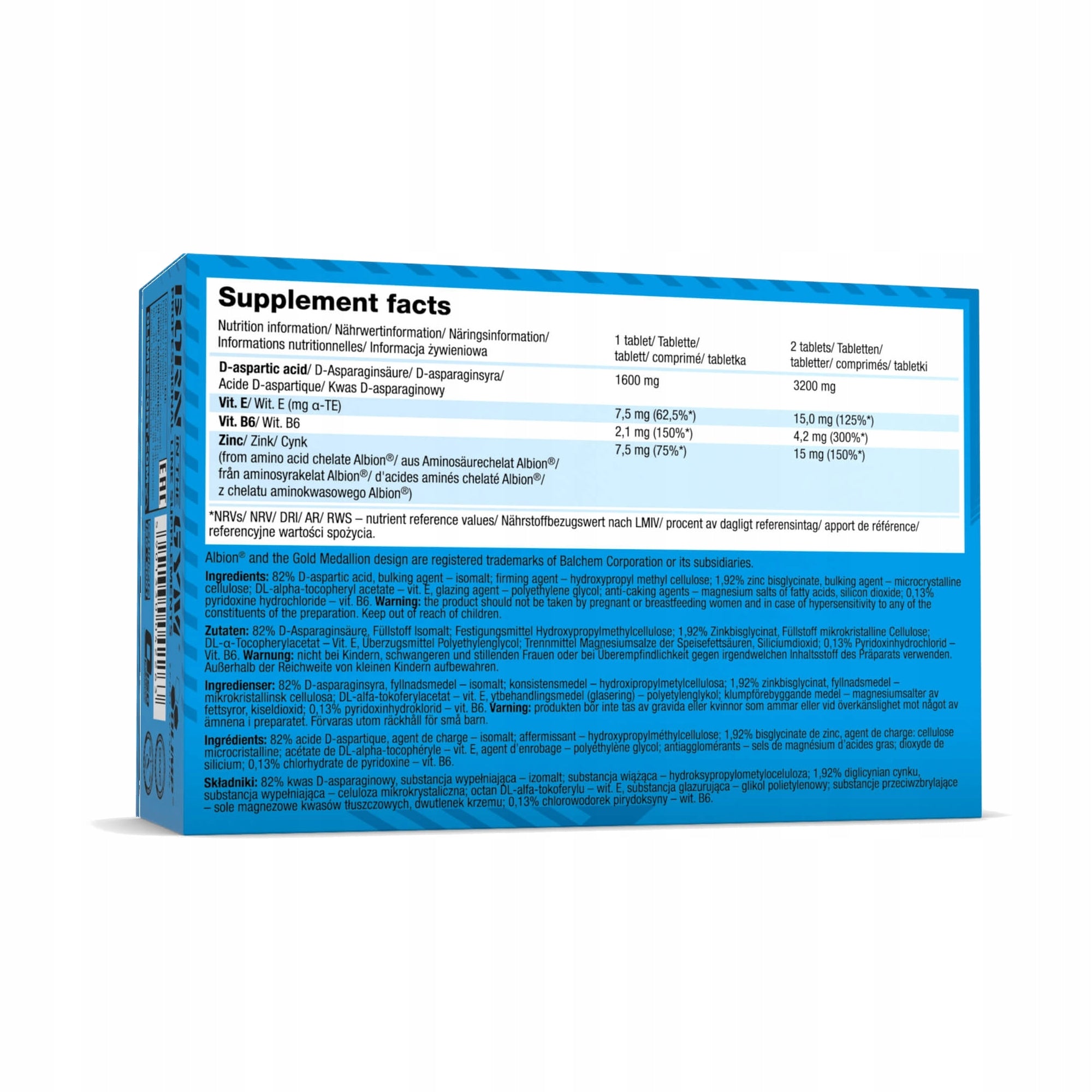 OLIMP DAA Xtreme PROLACT-BLOCK 2x60tab TESTOSTERONE EAN (GTIN) 5901330042263