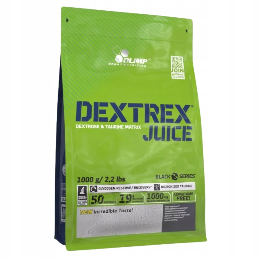 OLIMP DEXTREX JUICE 1000g DEXTROSE CARBOHYDRATES TAURINE MAGNESIUM TRAINING Expiration date at least six months from the date of purchase