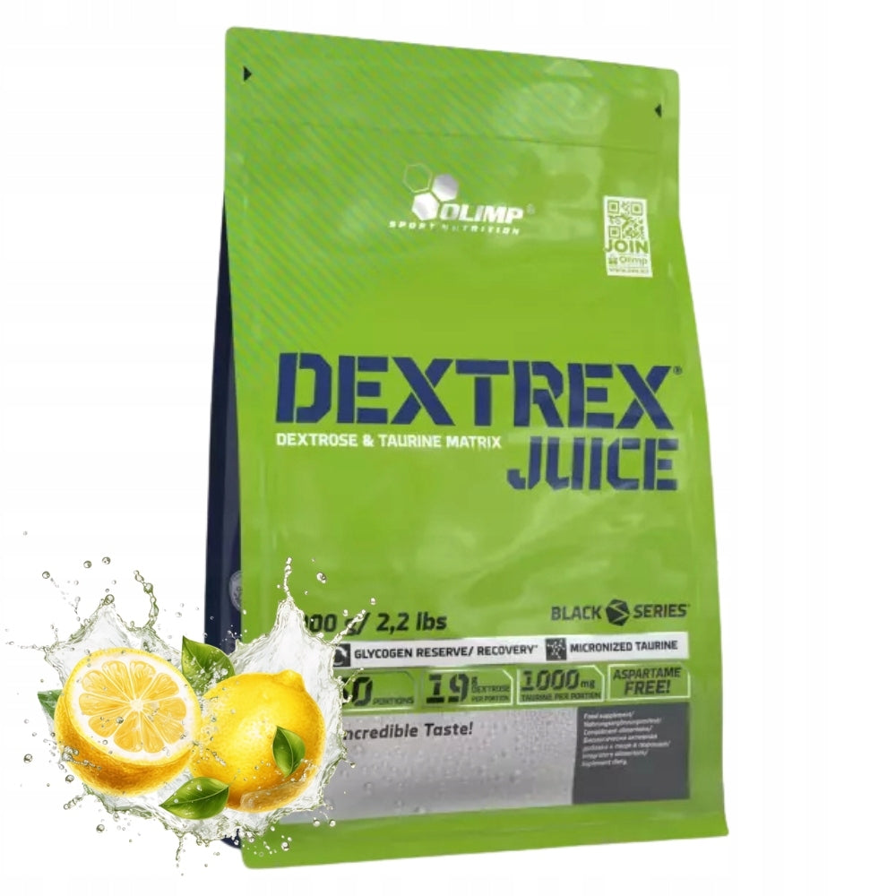 OLIMP DEXTREX JUICE 1000g DEXTROSE CARBOHYDRATES TAURINE MAGNESIUM TRAINING