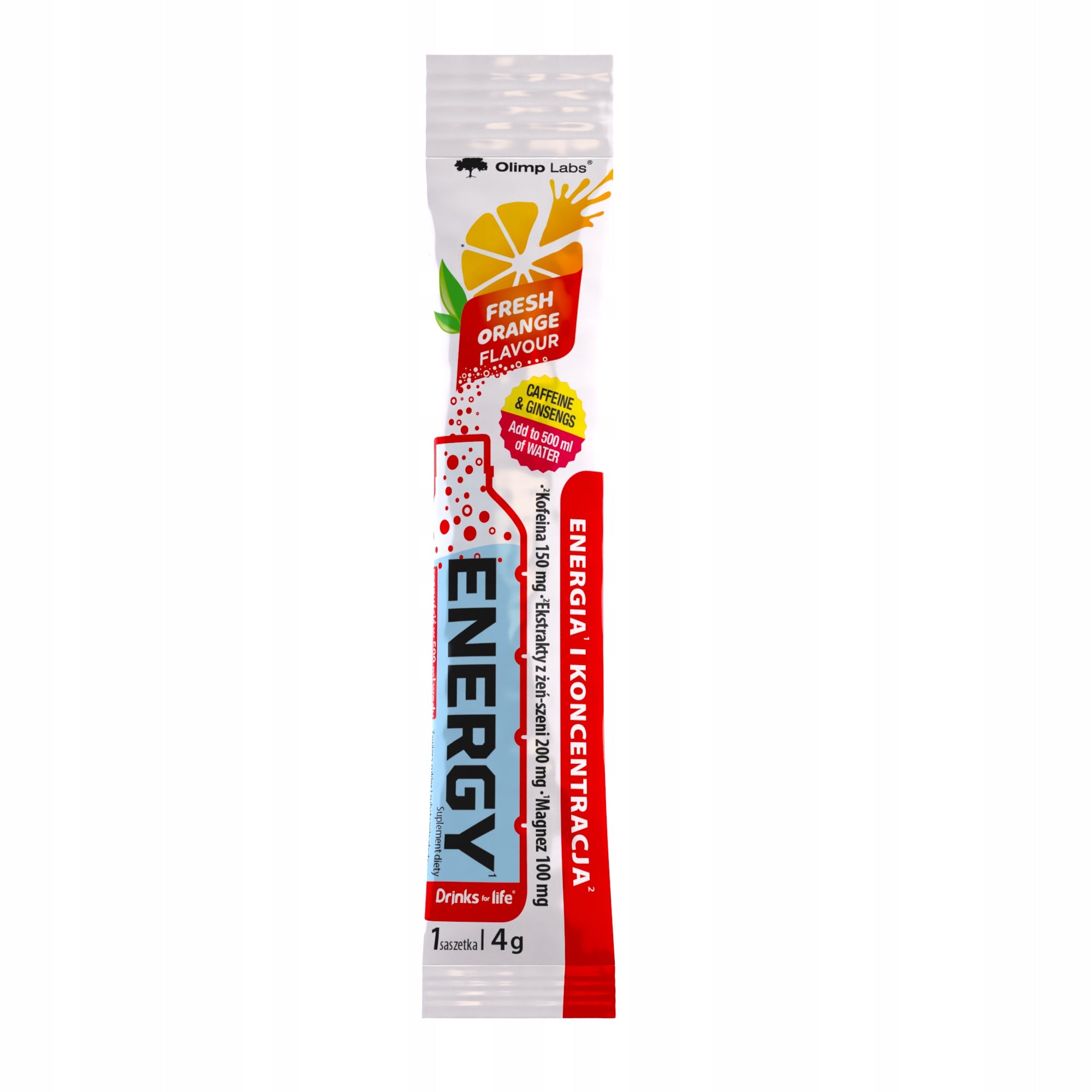 OLIMP Drinks for life ENERGY, Orange flavour 1 sachet