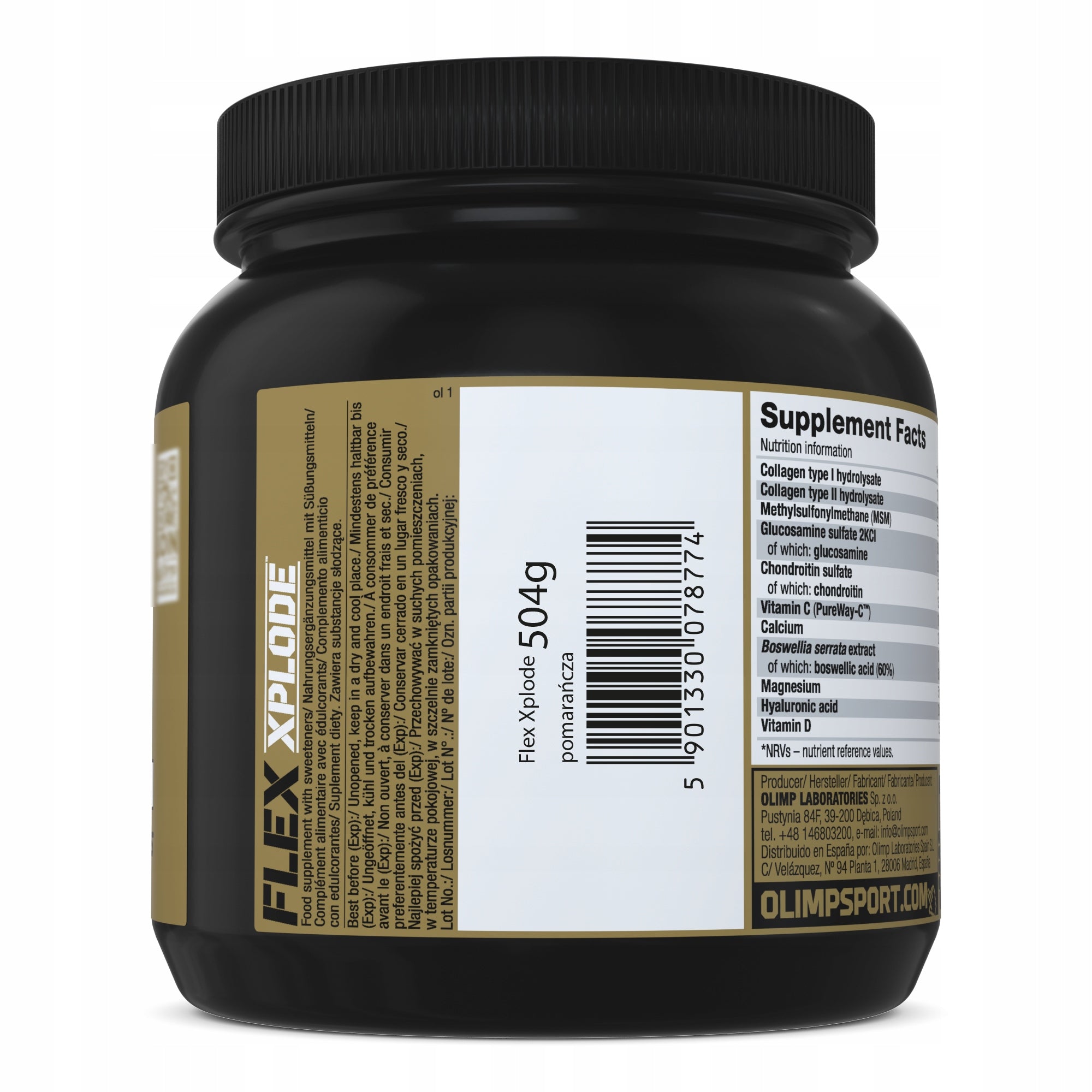 OLIMP FLEX XPLODE 504G ORANGE JOINTS Manufacturer code OLN-FLEXD-ST-0360-GP-001-P01-PO3-PF5-W-O