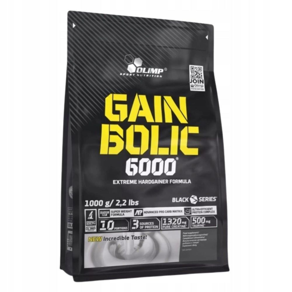OLIMP GAIN BOLIC 6000 1 KG GAINER MUSCLE MASS CARBOHYDRATES 1000 G STRENGTH Expiration date at least six months from the date of purchase