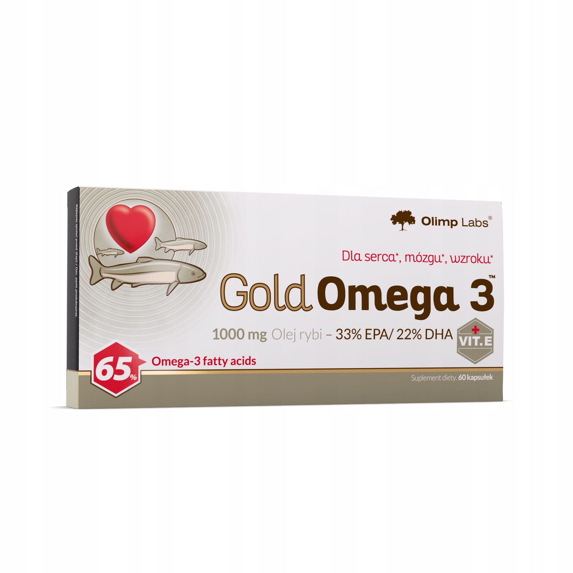 OLIMP GOLD OMEGA 3 1000 MG HEALTHY HEART BRAIN FUNCTIONING 60 CAPS.